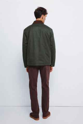 Slim Fit Crinkle Effect Trousers