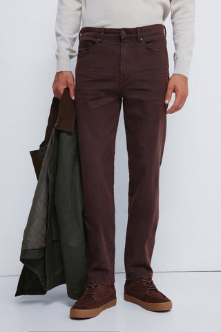Slim Fit Crinkle Effect Trousers