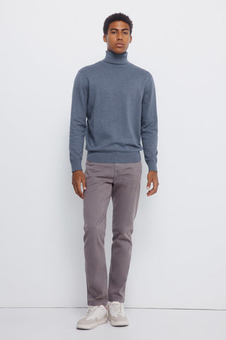 Slim Fit Crinkle Effect Trousers