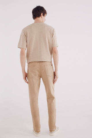 Pantalón Slim Fit Efecto Arrugado