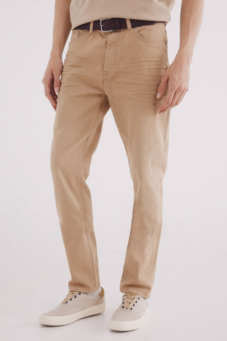Pantalón Slim Fit Efecto Arrugado