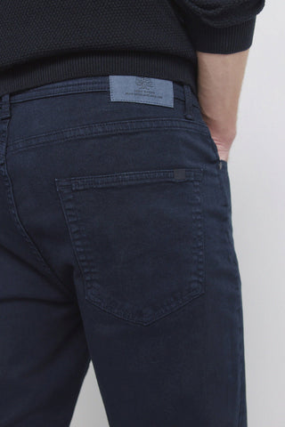 Pantalón Slim Fit con Bolsillos de Algodón