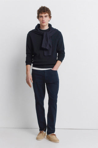 Pantalón Slim Fit con Bolsillos de Algodón