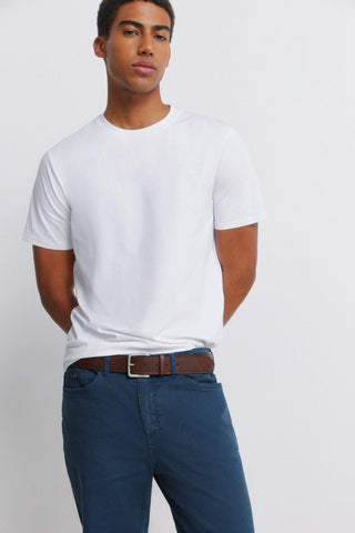 Pantalón Slim Fit con Bolsillos de Algodón