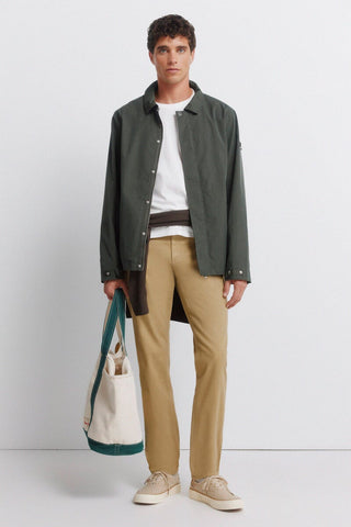 Pantalón Slim Fit con Bolsillos de Algodón