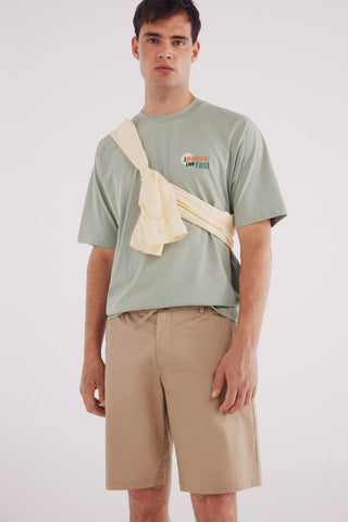 Bermuda Talle Alto con Bolsillos