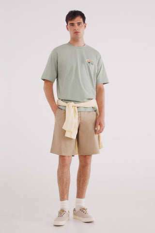 Bermuda Talle Alto con Bolsillos