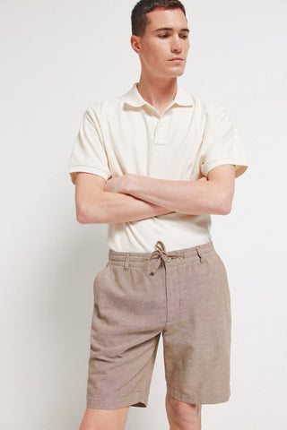 Bermuda con Cintura Elástica Slim Fit