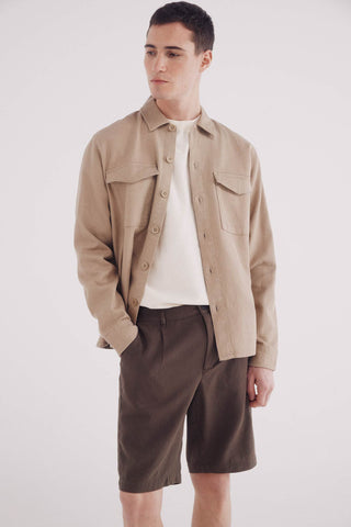 Short Slim Fit con Bolsillos de Algodón