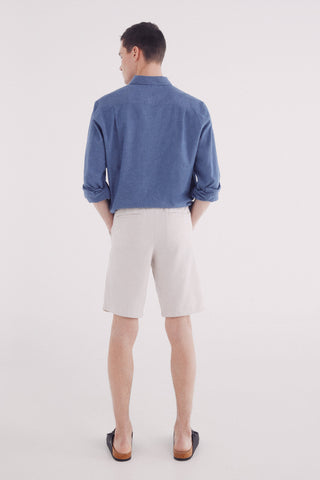 Short Slim Fit con Bolsillos de Algodón