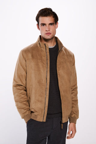 Chaqueta Cuello Alto de Antelina
