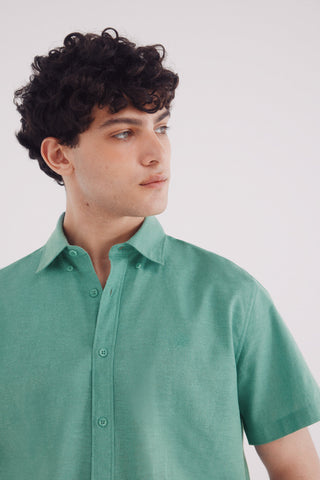 Camisa Manga Corta con Logo Bordado