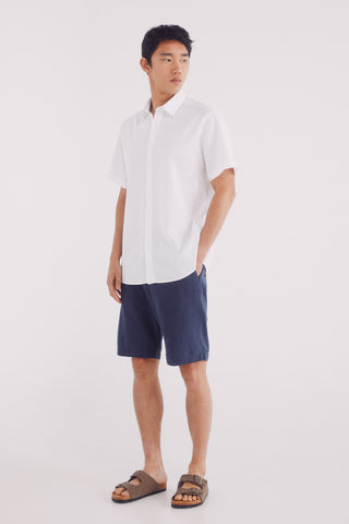 Camisa Manga Corta con Logo Bordado