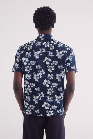 Camisa Manga Corta con Estampado Floral