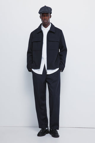 Chaqueta con Puños Ajustables y Bolsillos