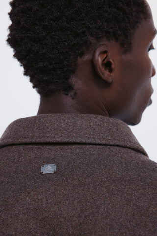 Chaqueta Oversize Efecto Lana con Bolsillos