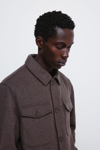 Chaqueta Oversize Efecto Lana con Bolsillos