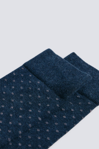 Medias Largas con Estampado de Lunares, Hombre