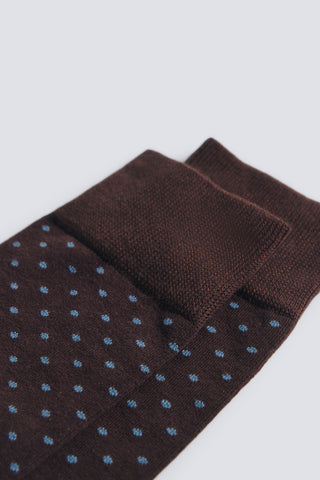 Medias Largas con Estampado de Lunares, Hombre