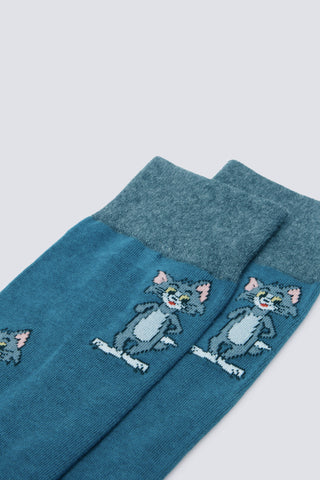 Medias Largas con Estampado Tom & Jerry, Hombre