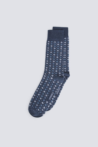 Men's Jacquard Pattern Over-the-Calf Socks