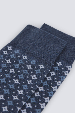 Men's Jacquard Pattern Over-the-Calf Socks