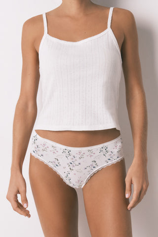 Braga Brasileña con Estampado Floral