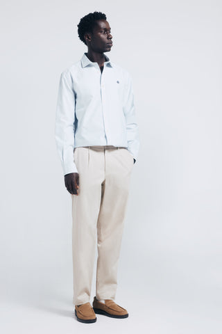 Camisa Manga Larga con Bordado de Algodón