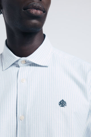 Camisa Manga Larga con Bordado de Algodón