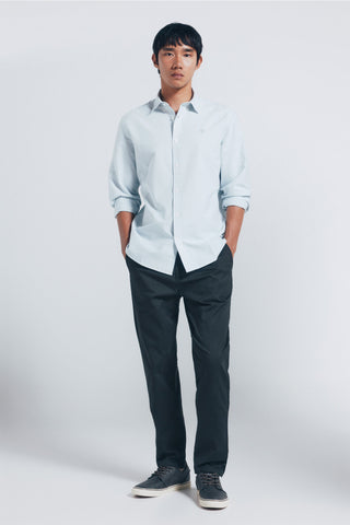 Camisa Manga Larga con Estampado Rayas