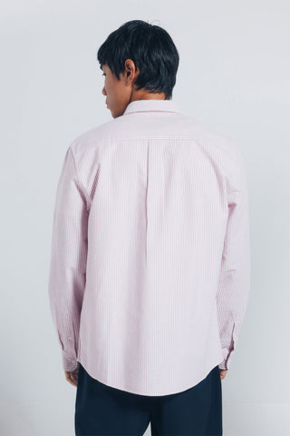 Camisa Manga Larga con Estampado Rayas