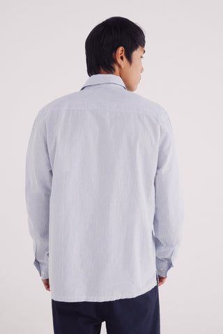 Camisa Manga Larga con Estampado Rayas