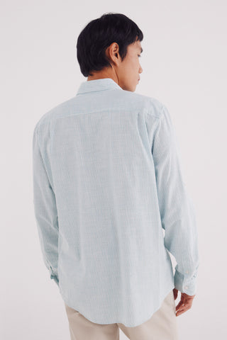Camisa Manga Larga Estampado de Rayas