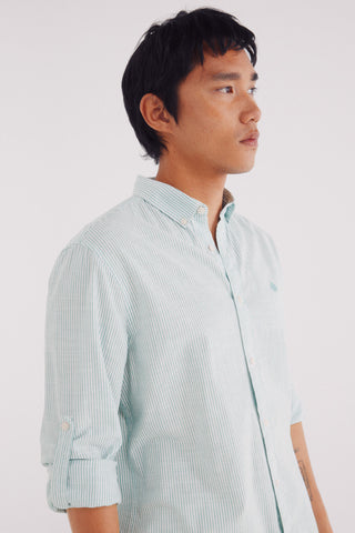 Camisa Manga Larga Estampado de Rayas