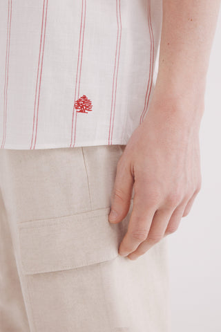 Camisa Manga Larga con Estampado Rayas