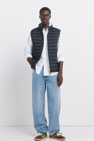 Padded Vest with Water-Repellent Fabric