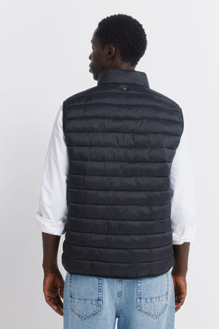 Padded Vest with Water-Repellent Fabric