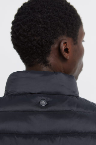 Padded Vest with Water-Repellent Fabric