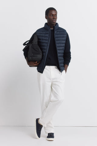 Padded Vest with Water-Repellent Fabric