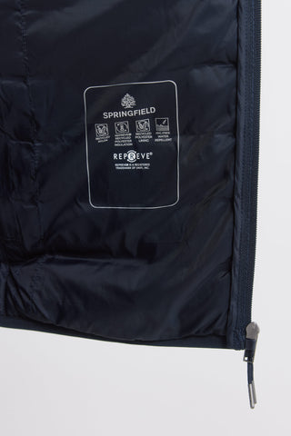 Padded Vest with Water-Repellent Fabric
