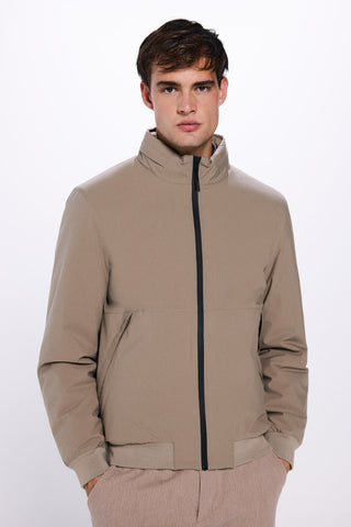 Chaqueta Acolchada Cuello Alto