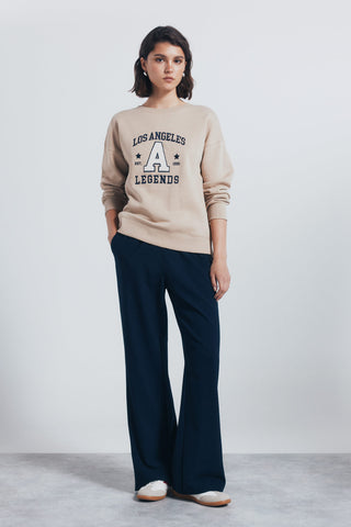 Sudadera Cuello Redondo con Gráfico