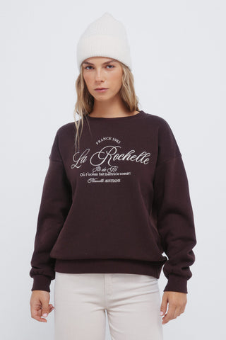 Sudadera Cuello Redondo con Gráfico