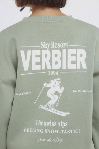 Sudadera con Gráfico Verbier Delantero de Algodón
