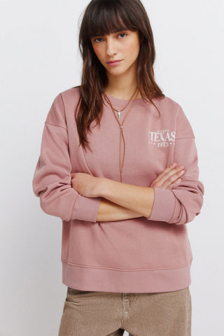 5.M.T.Sudadera Texas Rosa.