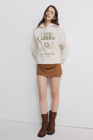 Sudadera con Capucha y Gráfico Delantero
