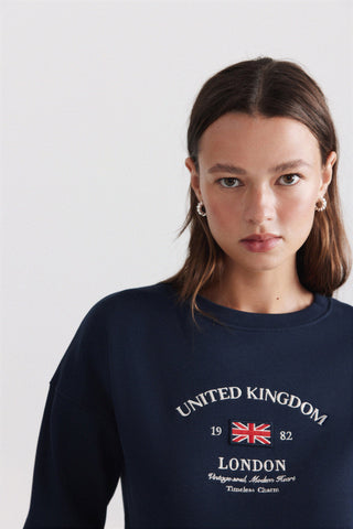 4.T.A.Sudadera Uk Marino.