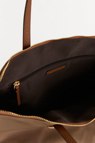 Bolso Shopper de Nylon con Cremallera