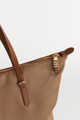 Bolso Shopper de Nylon con Cremallera