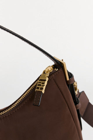 Bolso Bandolera de Nylon con Logo